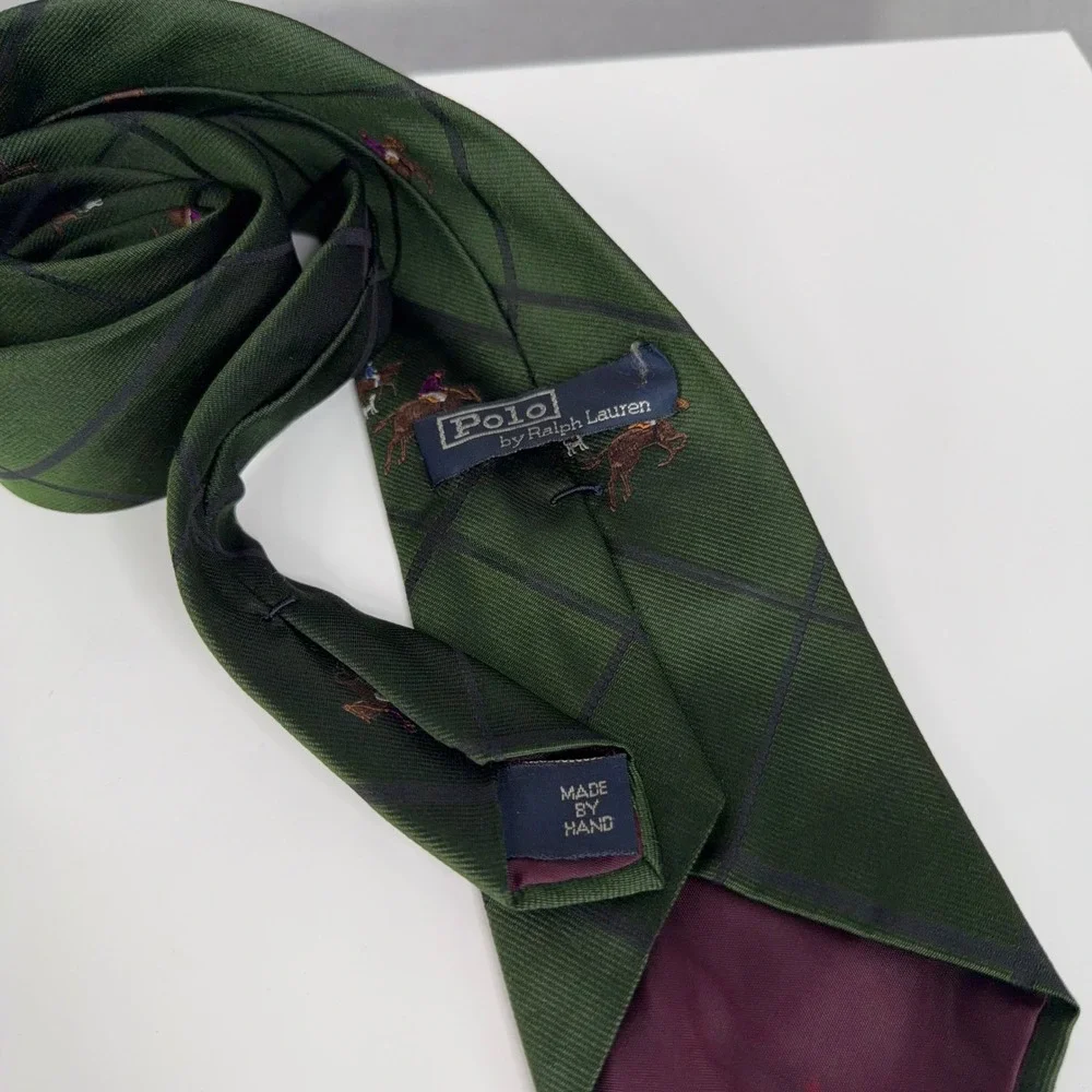 Polo Ralph Lauren Necktie Mens Mixed Equestrian Paisley Silk Lot 3 Handmade